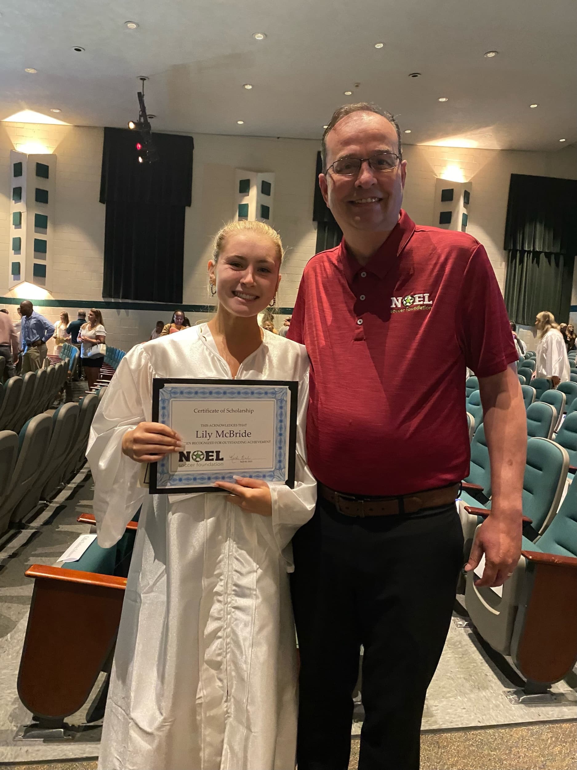 Lily McBride, Noel Soccer Foundation scholarship recipient