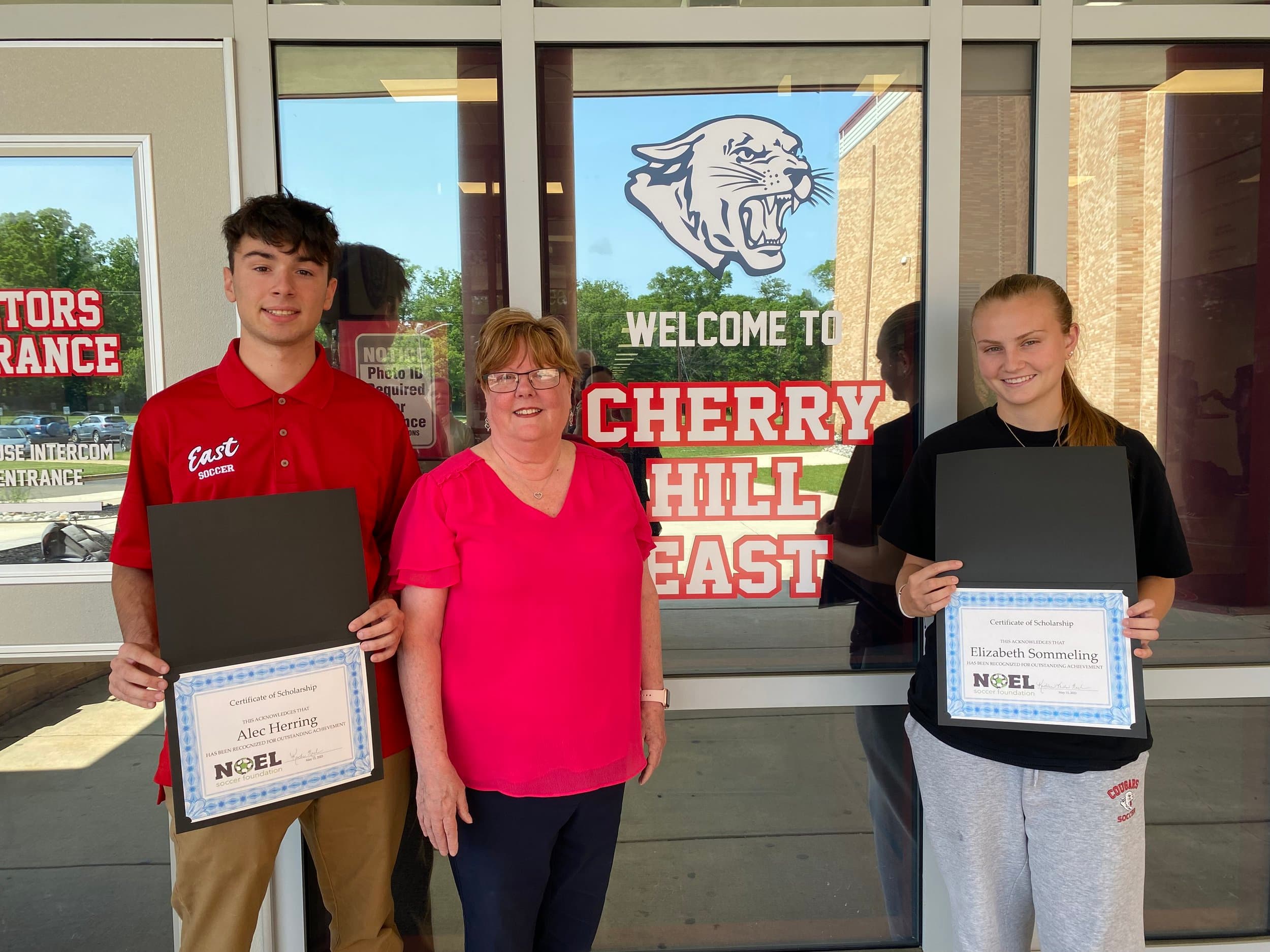 Alec Herring & Lizzy Sommeling, Noel Soccer Foundation scholarship recipients