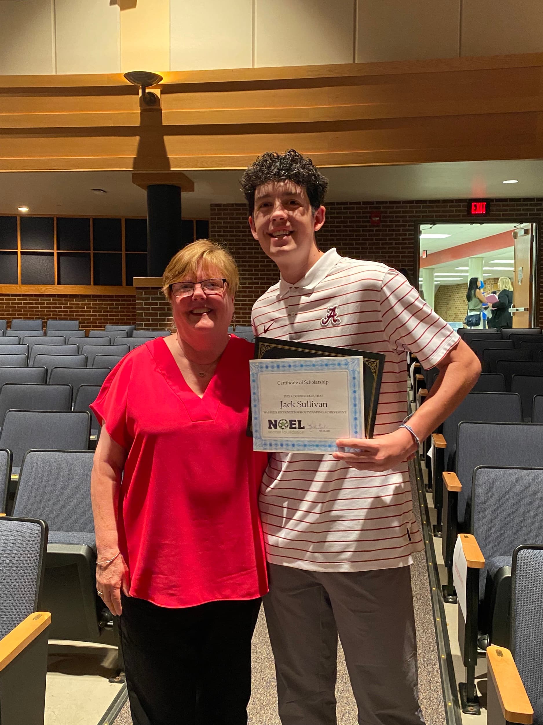 Jack Sullivan, Noel Soccer Foundation scholarship recipient